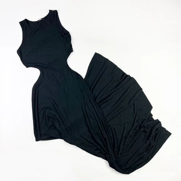 Clayton Dresses | Clayton Emily Solid Black Jersey Knit Stretch Sleeveless Cut Out Long Maxi Dress | Color: Black | Size: S | Boutiquegalore's Closet Clayton Dresses | Clayton Emily Solid Black Jersey Knit Stretch Sleeveless Cut Out Long Maxi Dress | Color: Black | Size: S | Boutiquegalore's Closet